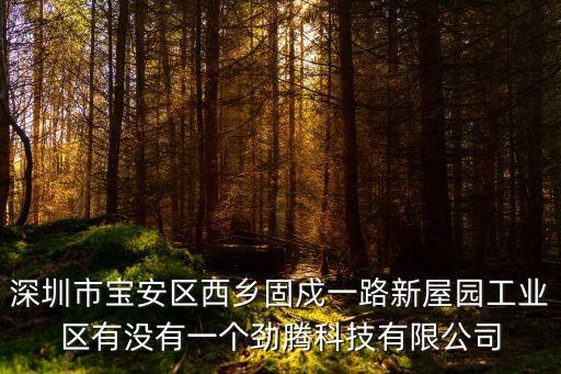 深圳市寶安區西鄉固戍一路新屋園工業區有沒有一個勁騰科技有限公司