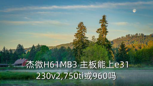  杰微H61MB3 主板能上e31230v2,750ti或960嗎
