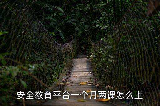 安全教育平臺一個月兩課怎么上