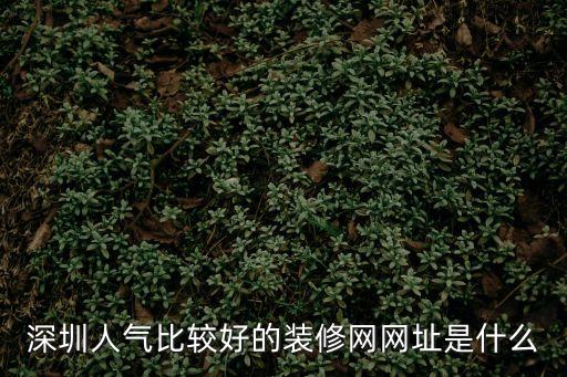 深圳人氣比較好的裝修網網址是什么