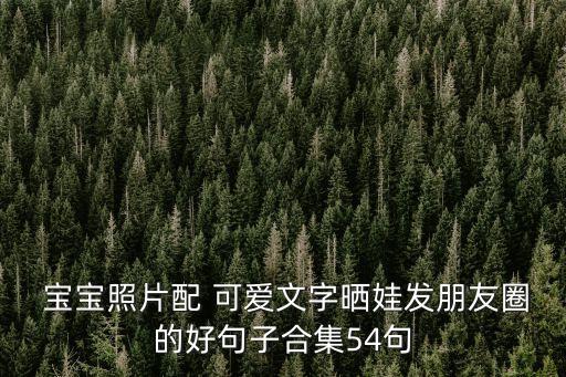  寶寶照片配 可愛(ài)文字曬娃發(fā)朋友圈的好句子合集54句