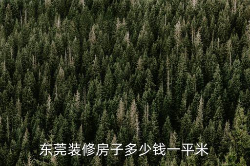 東莞辦公室設計裝修報價，東莞裝修房子多少錢一平米