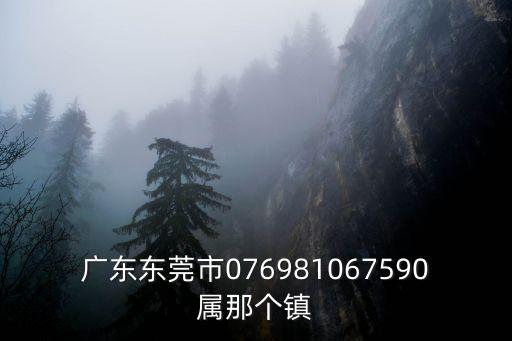 廣東東莞市076981067590屬那個鎮(zhèn)