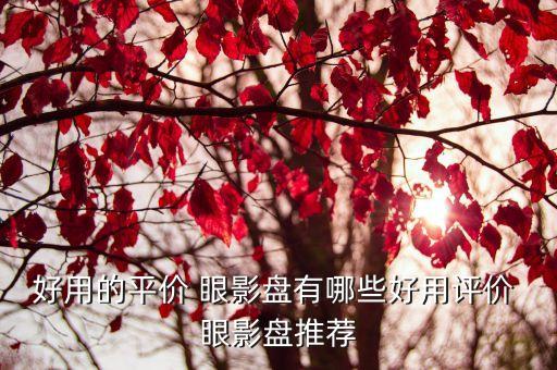 卡姿蘭眼影,凱姿蘭和co姿蘭哪個好?看看這里!