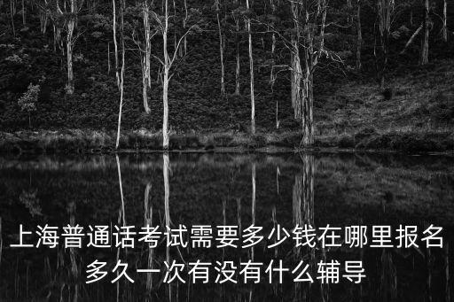 上海市語音文字水平測試中心，上海市普通話測試