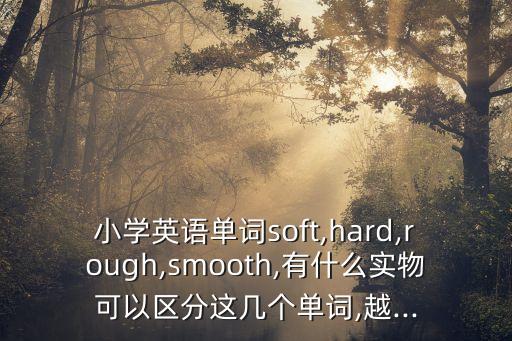 小學(xué)英語單詞soft,hard,rough,smooth,有什么實(shí)物可以區(qū)分這幾個(gè)單詞,越...