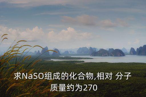 求NaSO組成的化合物,相對 分子 質量約為270