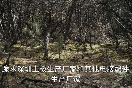 跪求深圳主板生產廠家和其他電腦配件生產廠家