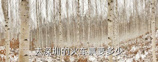 古城到深圳的火車票，去深圳的火車票要多少