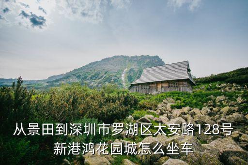 從景田到深圳市羅湖區(qū)太安路128號新港鴻花園城怎么坐車