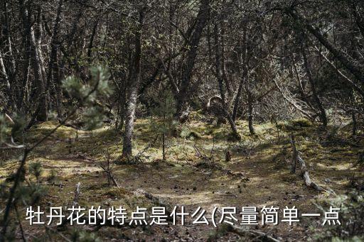  牡丹花的特點是什么(盡量簡單一點