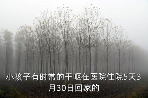 小孩子有時常的干嘔在醫院住院5天3月30日回家的