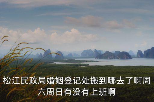 松江民政局婚姻登記處搬到哪去了啊周六周日有沒有上班啊