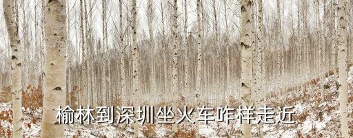 榆林到深圳火車時刻表，榆林到深圳經過哪些城市