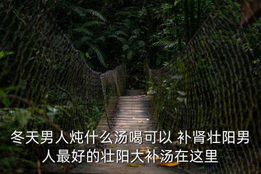 冬天男人燉什么湯喝可以 補腎壯陽男人最好的壯陽大補湯在這里