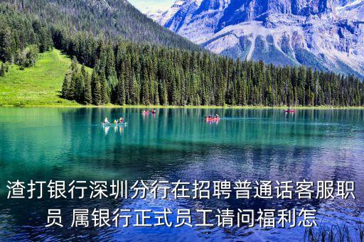 渣打銀行深圳分行在招聘普通話客服職員 屬銀行正式員工請問福利怎