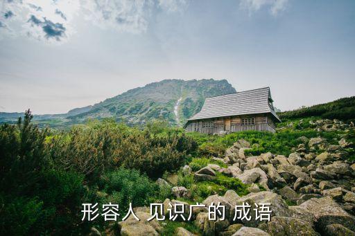 形容人 見識(shí)廣的 成語(yǔ)