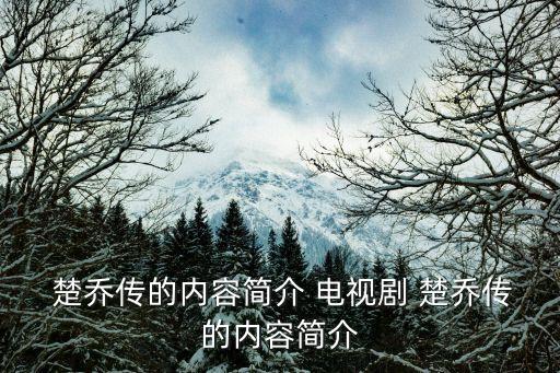 楚喬傳電視劇全集,電視劇播出全集百度云資源下載