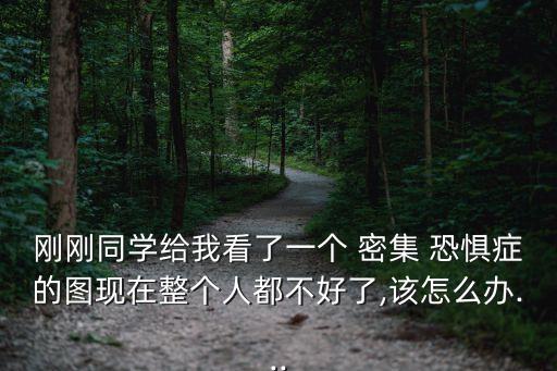 剛剛同學給我看了一個 密集 恐懼癥的圖現在整個人都不好了,該怎么辦...