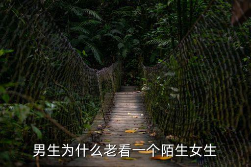 男生為什么老看一個陌生女生