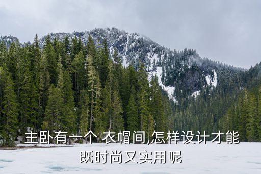  主臥有一個 衣帽間,怎樣設計才能既時尚又實用呢