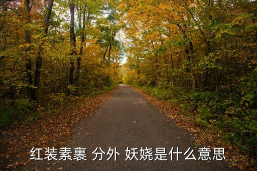 分外妖嬈的意思,須晴日看紅裝素裹分外妖嬈的意思