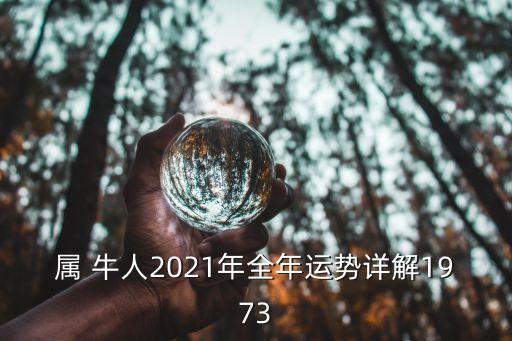 屬 牛人2021年全年運(yùn)勢詳解1973