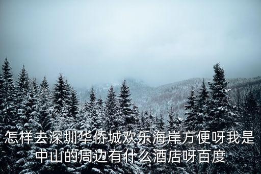 怎樣去深圳華僑城歡樂海岸方便呀我是中山的周邊有什么酒店呀百度