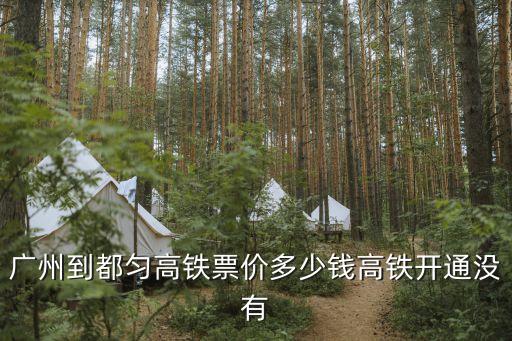 廣州到都勻高鐵票價(jià)多少錢高鐵開通沒有