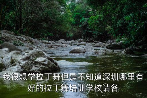 我很想學拉丁舞但是不知道深圳哪里有好的拉丁舞培訓學校請各