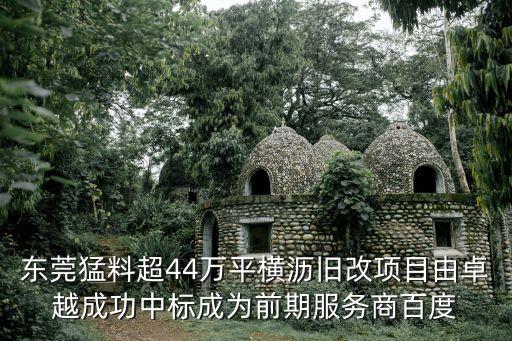 東莞猛料超44萬平橫瀝舊改項(xiàng)目由卓越成功中標(biāo)成為前期服務(wù)商百度