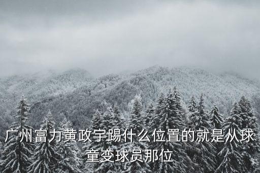 廣州富力后衛黃政宇，黃政宇英文字母怎么翻譯