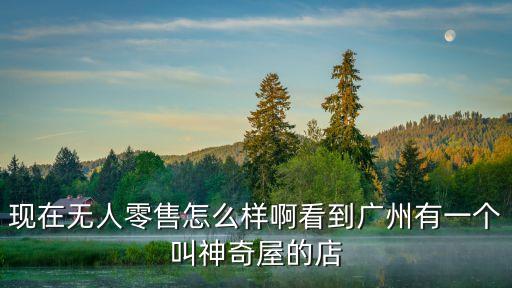 現(xiàn)在無人零售怎么樣啊看到廣州有一個(gè)叫神奇屋的店