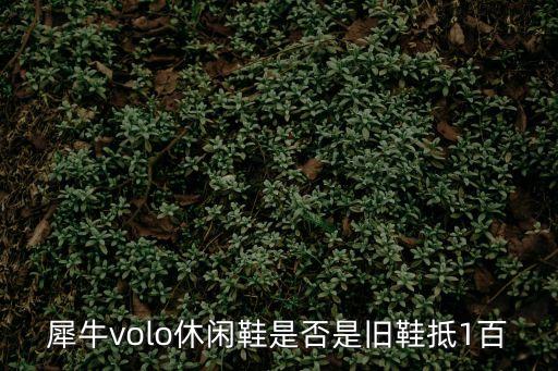 犀牛volo休閑鞋是否是舊鞋抵1百