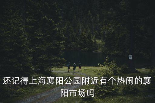 還記得上海襄陽公園附近有個熱鬧的襄陽市場嗎