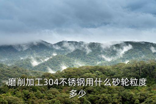 磨削加工304不銹鋼用什么砂輪粒度多少