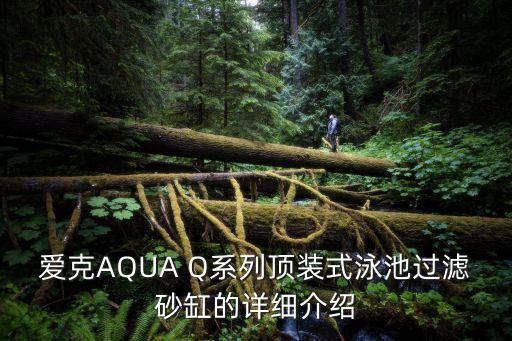 愛克AQUA Q系列頂裝式泳池過濾砂缸的詳細(xì)介紹