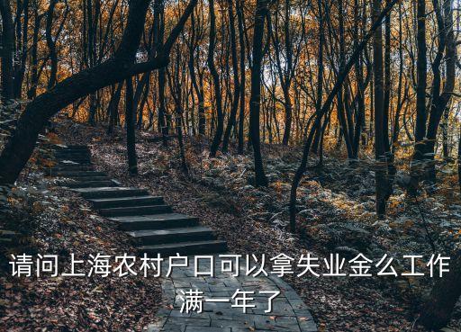 請問上海農村戶口可以拿失業金么工作滿一年了