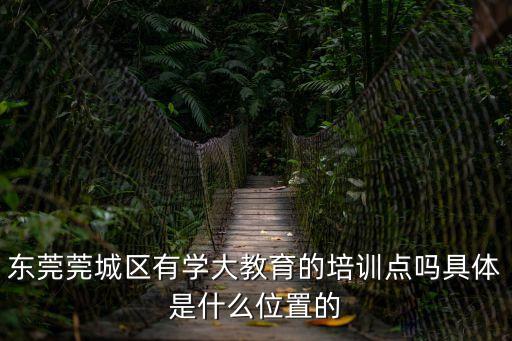 東莞莞城區(qū)有學(xué)大教育的培訓(xùn)點(diǎn)嗎具體是什么位置的