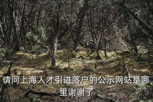 上海市人才引進戶口落戶口登錄，上海人才引進落戶