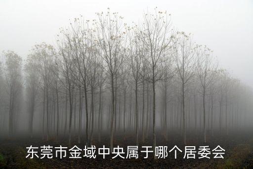 東莞金域中央五期值得住嗎，東莞市金域中央屬于哪個居委會