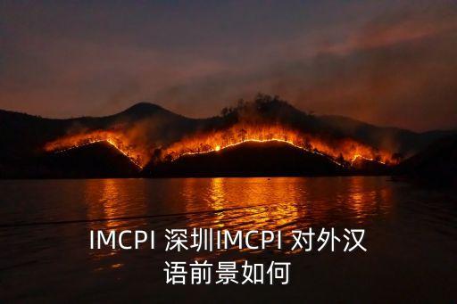 IMCPI 深圳IMCPI 對外漢語前景如何