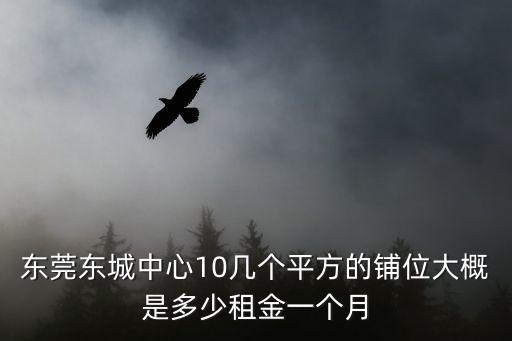 東莞東城中心10幾個平方的鋪位大概是多少租金一個月