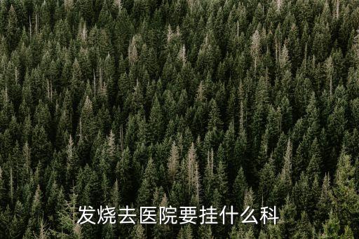 發燒去醫院要掛什么科