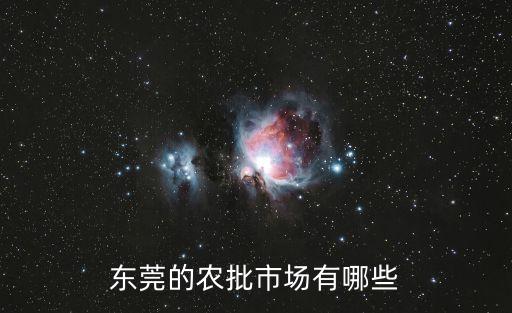 東莞的農批市場有哪些