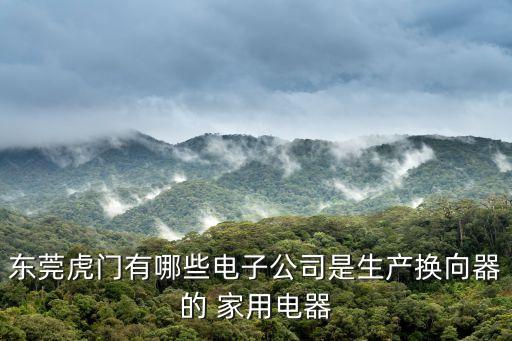 東莞虎門有哪些電子公司是生產換向器的 家用電器