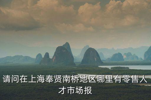 上海市奉賢區報社，請問在上海奉賢南橋地區哪里有零售人才市場報