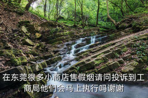 在東莞很多小商店售假煙請問投訴到工商局他們會馬上執行嗎謝謝