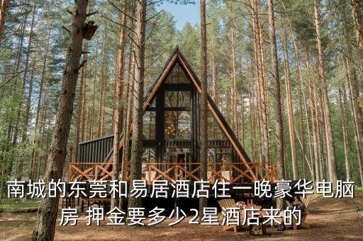 東莞市振興路廣安公館，南城的東莞和易居酒店住一晚豪華電腦房 押金要多少2星酒店來的