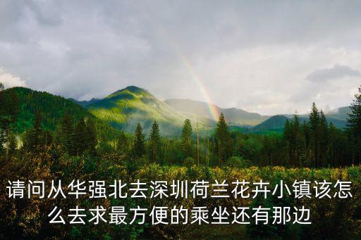 請問從華強北去深圳荷蘭花卉小鎮該怎么去求最方便的乘坐還有那邊